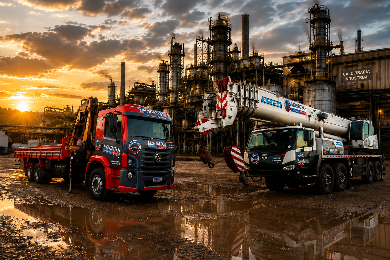 Guindastes e movimentação de cargas industriais Montatech